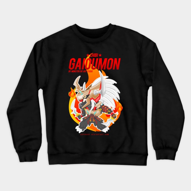 digimon chibi gaioumon Crewneck Sweatshirt by DeeMON